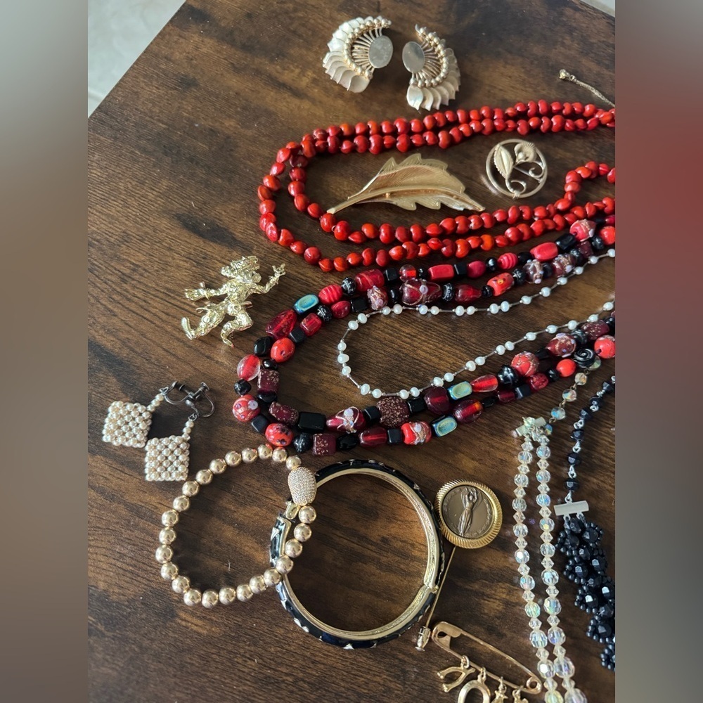 Vintage to Now Rhinestone Jewlery Lot Some Signed Czecho Trifari Coro Musi Sara - Picture 6 of 16